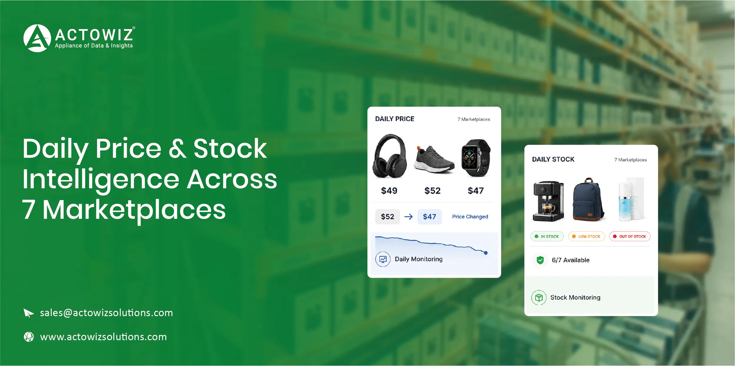 Daily Price & Stock Intelligence Across 7 Marketplaces
